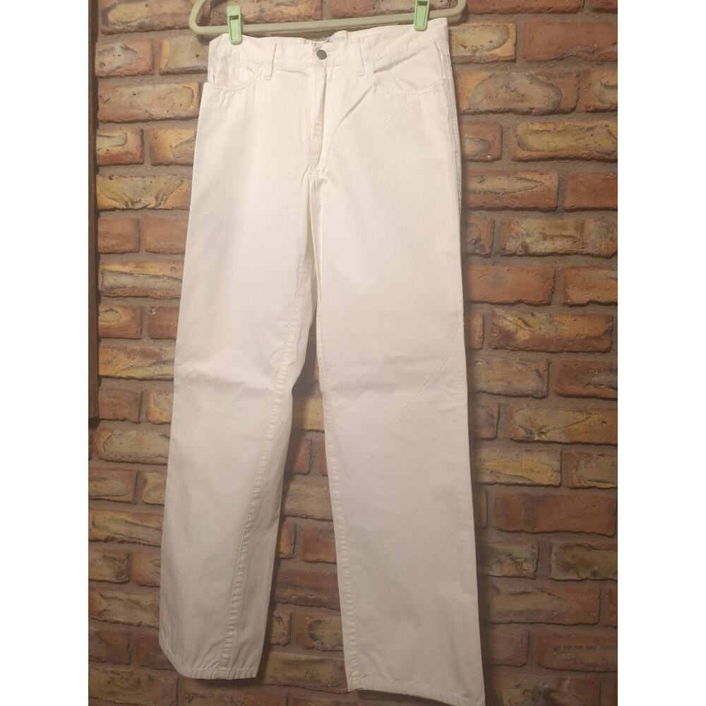 Armani Exchange AX White Pants Mens 32x31.5 Straight Zip Pocket Cotton